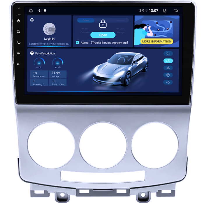 Navigatie dedicata Mazda 5 2005-2010, 8GB RAM 128GB ROM, Octacore, Platforma TS18, Android 13, Display QLED 9”, Suporta camera 360º, DSP, Carplay&Android Auto, SIM 4G, Ventilator Activ [2]