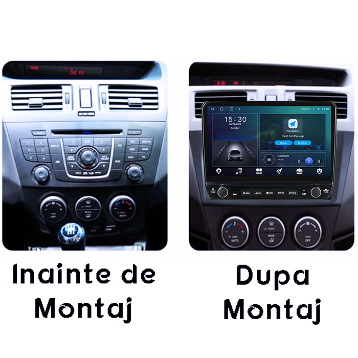 Navigatie dedicata Mazda 5 2010-2015 Tesla cu butoane rotative model 2024, 4GB RAM 64GB ROM, Procesor Quadcore, Android 14, Display QLED 10", DSP, Carplay&Android Auto [7]