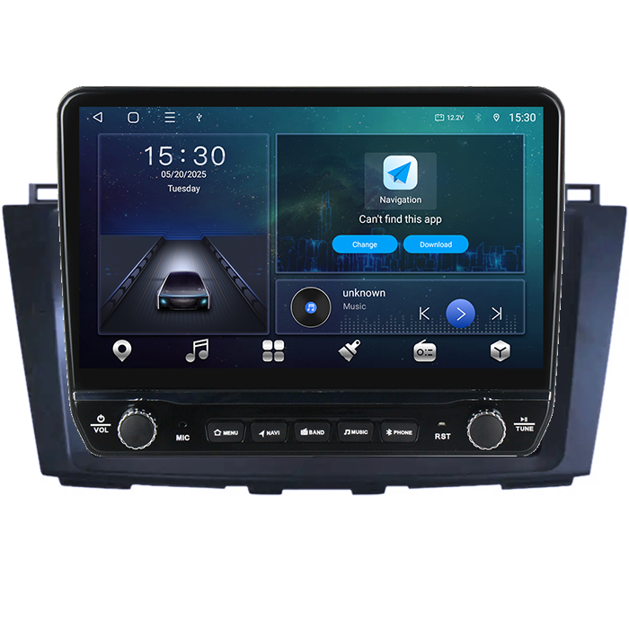 Navigatie dedicata Mazda 5 2010-2015 Tesla cu butoane rotative model 2024, 4GB RAM 64GB ROM, Procesor Quadcore, Android 14, Display QLED 10", DSP, Carplay&Android Auto [6]