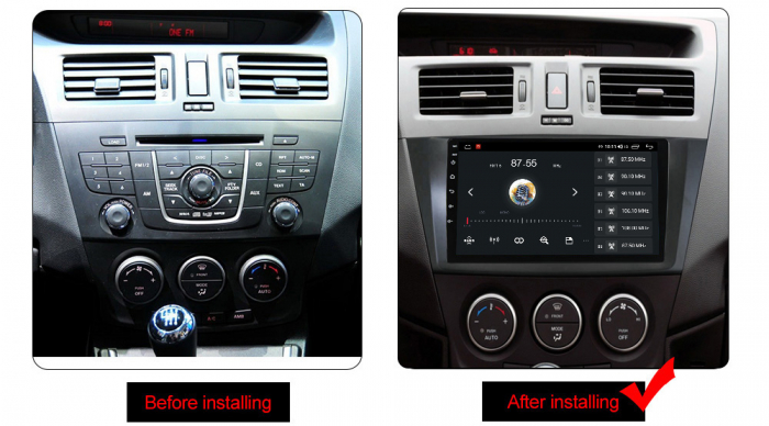 Navigatie dedicata Mazda 5 2010-2015, 4GB RAM 64GB ROM, Octacore, Android 13, Display QLED 9", DSP, Carplay, Android Auto, Internet, Youtube, Waze, WIFI, Bluetooth [4]