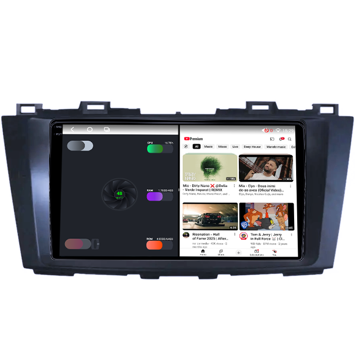 Navigatie dedicata Mazda 5 2010-2015, 4GB RAM 64GB ROM, Procesor Qualcomm Octacore, Android 14, Rezolutie 2K, Display QLED 9", DSP, Carplay&Android Auto, SIM 4G [6]