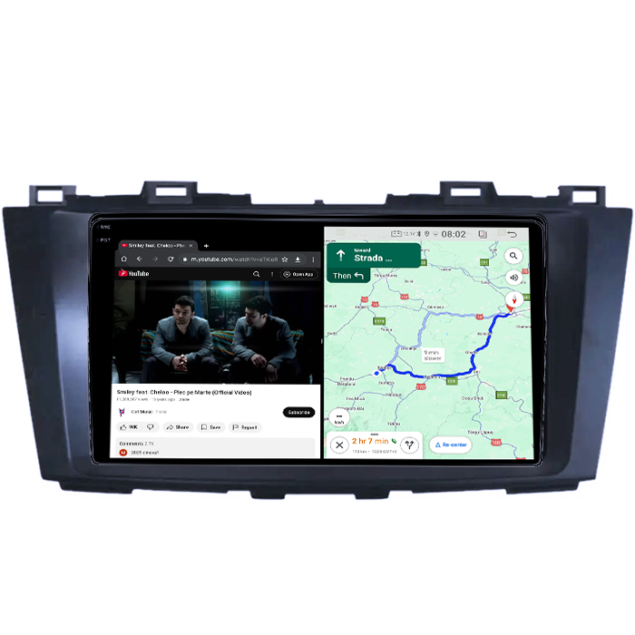 Navigatie dedicata Mazda 5 2010-2015, 4GB RAM 64GB ROM, Quad Core, Display 9" QLED 1K, Carplay, Android 14, Bluetooth, Magazin Play, Suport Camere AHD [3]