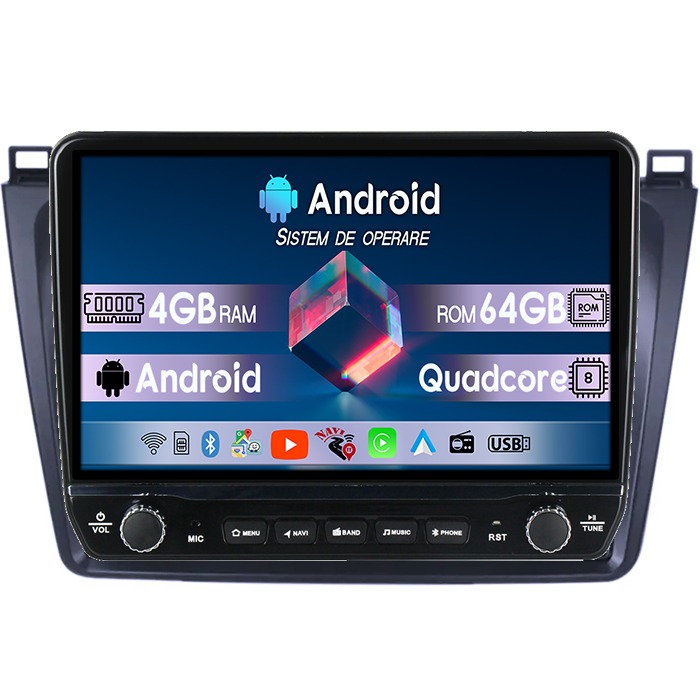Navigatie dedicata Mazda 6 2008 - 2014 Tesla cu butoane rotative model 2024, 4GB RAM 64GB ROM, Procesor Quadcore, Android 14, Display QLED 10", DSP, Carplay&Android Auto [1]