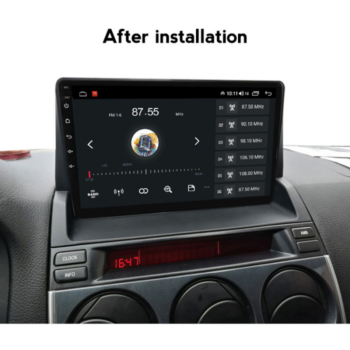 (Resigilata) Navigatie dedicata Mazda 6 2002-2008, 2GB RAM 32GB ROM, Quad Core, Display 9" IPS Full HD, Carplay, Android 13, Bluetooth, Magazin Play, Suport camere AHD [6]
