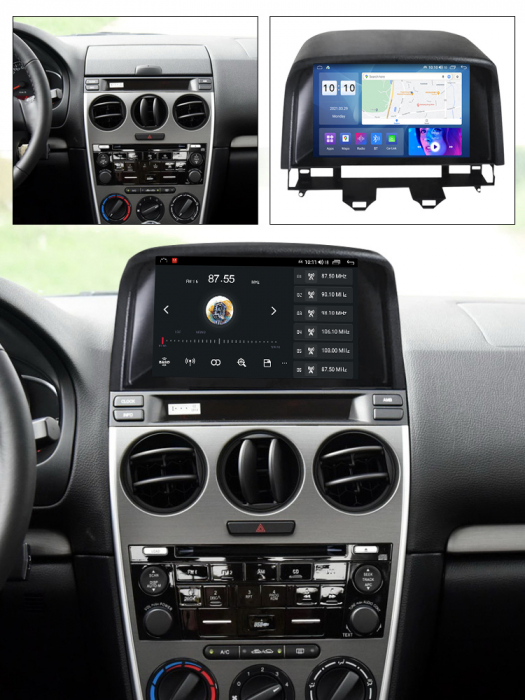 (Resigilata) Navigatie dedicata Mazda 6 2002-2008, 2GB RAM 32GB ROM, Quad Core, Display 9" IPS Full HD, Carplay, Android 13, Bluetooth, Magazin Play, Suport camere AHD [6]