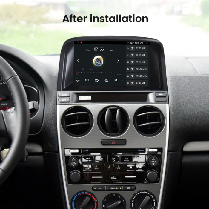 Navigatie dedicata Mazda 6 2002-2008, 12GB RAM 256GB ROM, Android 13, Rezolutie 2K, Display QLED, 9", DSP, Carplay, Android Auto, Internet, Youtube, Waze, Wi Fi, USB [9]