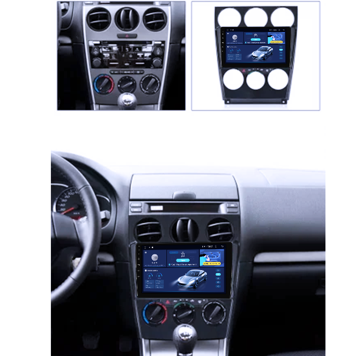 Navigatie dedicata Mazda 6 2002-2008, 4GB RAM 32 ROM, Android 13,QLED  Display 9", DSP, Internet, Youtube , Waze , WI-FI , USB , Bluetooth , Mirrorlink [5]