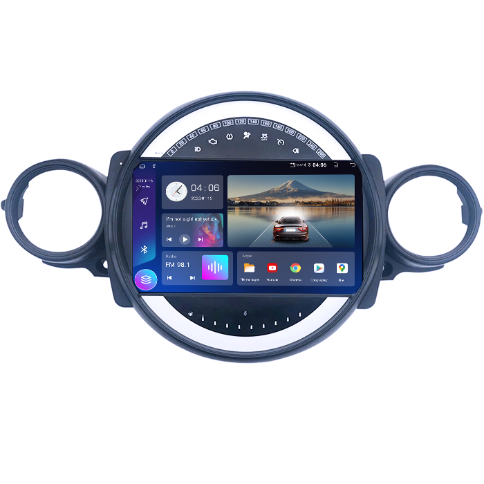 Navigatie dedicata Mini Cooper 2011-2014, 4GB RAM 32GB ROM, Octacore, Android 14, Display QLED  9", DSP, Carplay&Android Auto, SIM 4G, Bluetooth, Ventilator Activ [2]