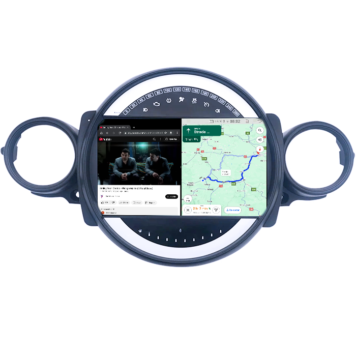 Navigatie dedicata Mini Cooper 2011-2014, 4GB RAM 32GB ROM, Octacore, Android 14, Display QLED  9", DSP, Carplay&Android Auto, SIM 4G, Bluetooth, Ventilator Activ [4]