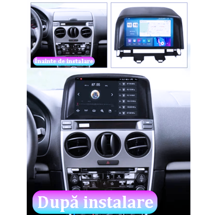 Navigatie dedicata Mazda 6 2002-2008, 4GB RAM 64GB ROM, Octacore, Android 14, Display QLED 1K 9", Carplay&Android Auto, SIM 4G, Ventilator Activ [5]