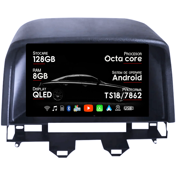 Navigatie dedicata Mazda 6 2002-2008, 8GB RAM 128GB ROM, Octacore, Platforma TS18, Android 14, Display QLED 9", Suporta camera 360", DSP, Carplay&Android Auto, SIM 4G, Ventilator Activ [1]
