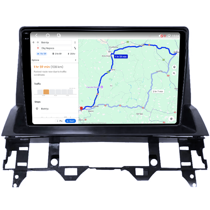 Navigatie dedicata Mazda 6 2002-2009, 4GB RAM 64GB ROM, Octacore, Android 14, Display QLED 1K 9", Carplay&Android Auto, SIM 4G, Ventilator Activ [4]