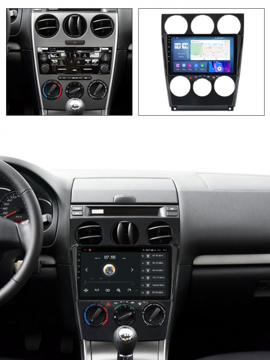Navigatie dedicata Mazda 6 2004-2015, 4GB RAM 32 ROM, Android 13,QLED, Display 9", DSP, Internet, Youtube , Waze , WI-FI , USB , Bluetooth , Mirrorlink [7]