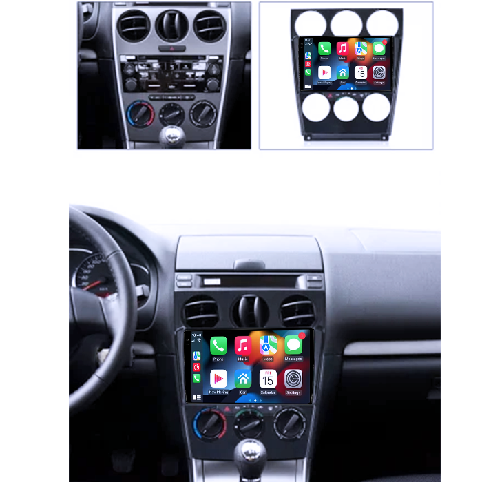 Navigatie dedicata Mazda 6 2004-2015, 4GB RAM 64GB ROM, Procesor Qualcomm Octacore, Android 14, Rezolutie 2K, Display QLED 9", DSP, Carplay&Android Auto, SIM 4G [5]