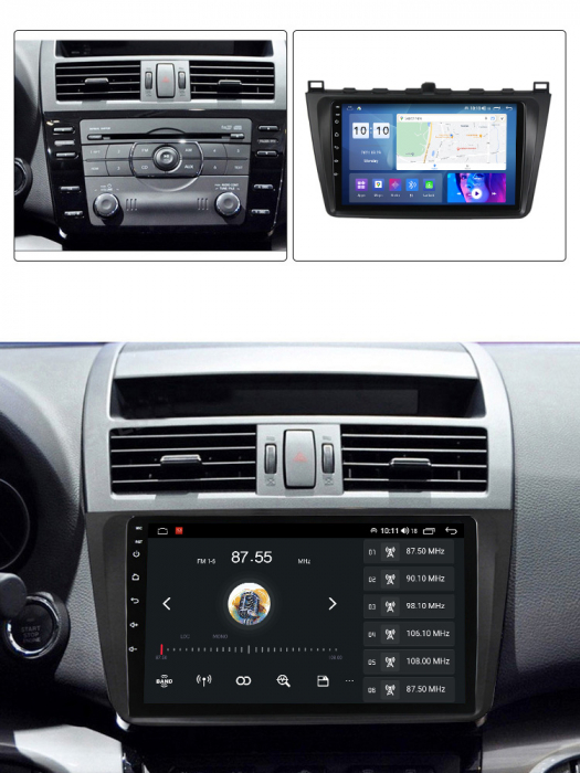 Navigatie dedicata Mazda 6 2008-2012, 4GB RAM 32 ROM, Android 13, QLED, Display 9", DSP, Internet, Youtube , Waze , WI-FI , USB , Bluetooth , Mirrorlink [6]