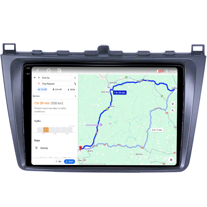 Navigatie dedicata Mazda 6 2008-2014, 4GB RAM 64GB ROM, Octacore, Android 14, Display QLED 1K 9", Carplay&Android Auto, SIM 4G, Ventilator Activ [5]