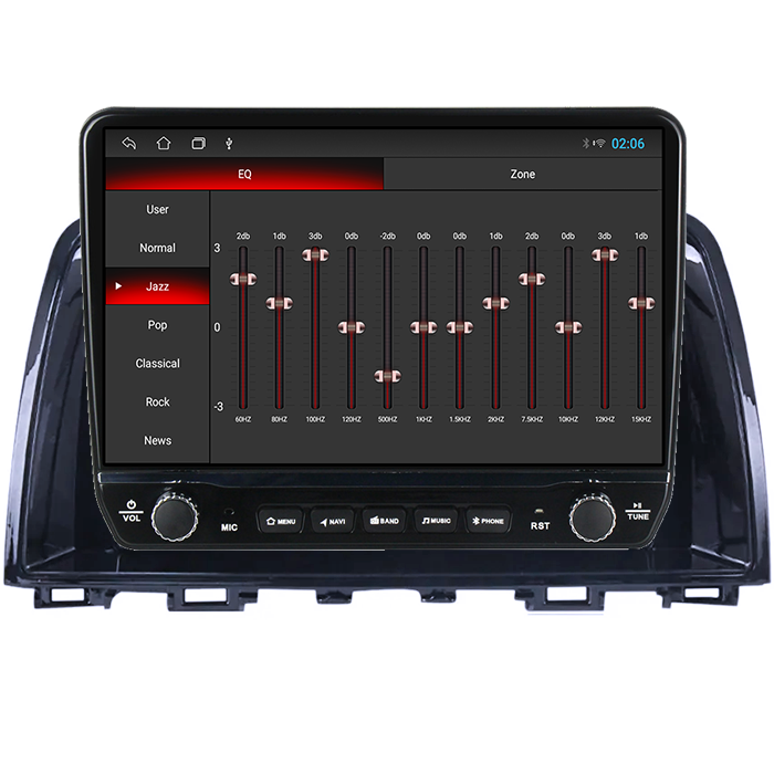 Navigatie dedicata Mazda 6-2014-prezent Tesla cu butoane rotative model 2024, 4GB RAM 64GB ROM, Procesor Quadcore, Android 14, Display QLED 10", DSP, Carplay&Android Auto [2]