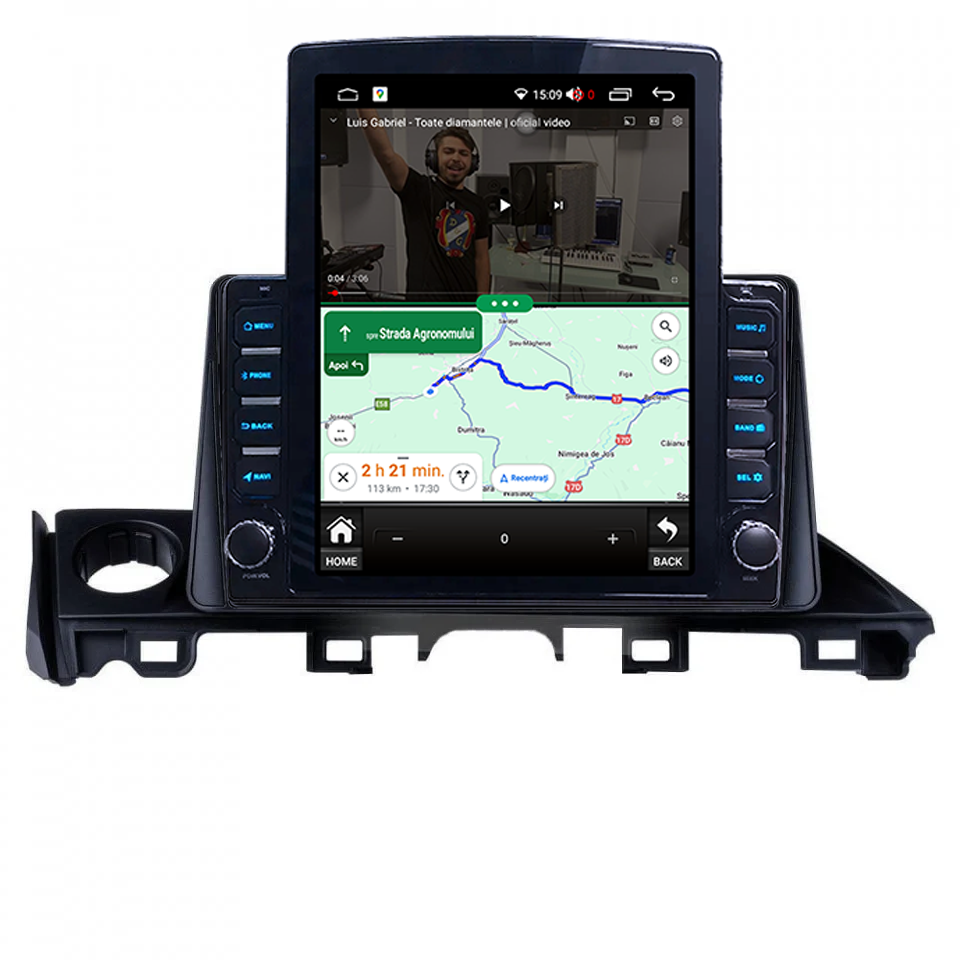 Navigatie dedicata Mazda 6 2017-2019 Tesla Style, ANDROID 13, 9.7 inch , 8+128GB, Internet, Aplicatii, Waze, GPS [2]