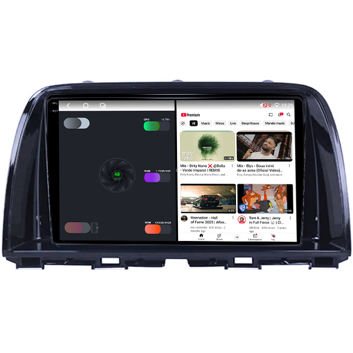 Navigatie dedicata Mazda 6 III 2012-2017, 4GB RAM 64GB ROM, Octacore, Android 14, Display QLED 1K 9", Carplay&Android Auto, SIM 4G, Ventilator Activ [3]