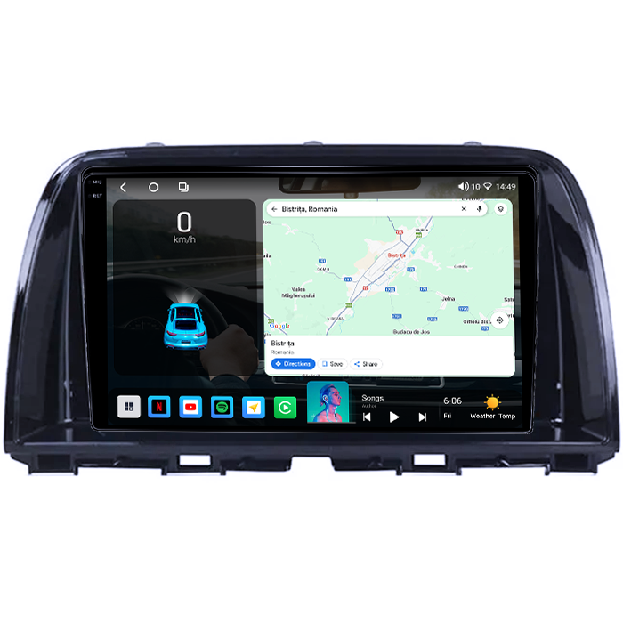 Navigatie dedicata Mazda 6 III 2012-2017, 4GB RAM 64GB ROM, Octacore, Android 14, Display QLED 1K 9", Carplay&Android Auto, SIM 4G, Ventilator Activ [2]
