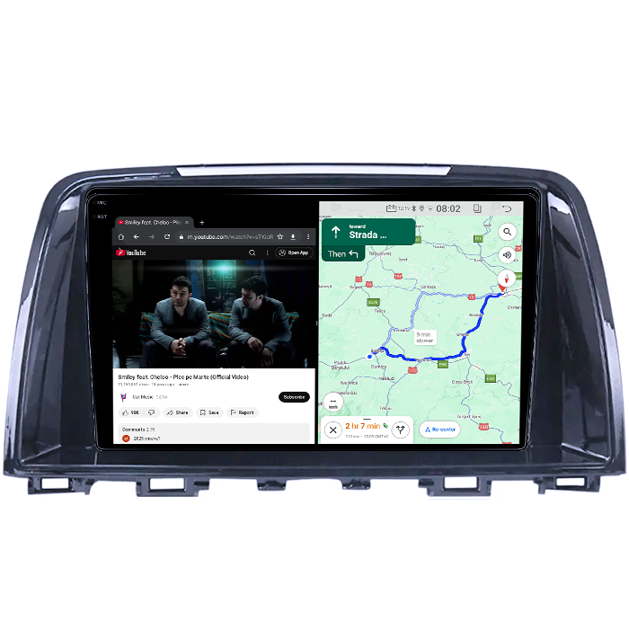 Navigatie dedicata Mazda 6 III 2012-2017, 4GB RAM 64GB ROM, Quadcore, Android 14, Display QLED 1K, 9", DSP, Carplay&Android Auto, Suport camere AHD [5]