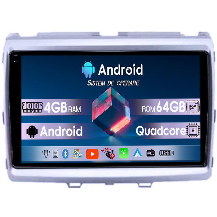 Navigatie dedicata Mazda 8 2011, 4GB RAM 64GB ROM, Quadcore, Android 14, Display QLED 1K, 9", DSP, Carplay&Android Auto, Suport camere AHD [1]