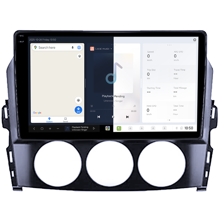 Navigatie dedicata Mazda MX-5 2008-2015, DUDU3, 4GB RAM 64GB ROM, Octacore, Platforma 8581, Android, Display QLED 9", DSP, Carplay&AndroidAuto [2]