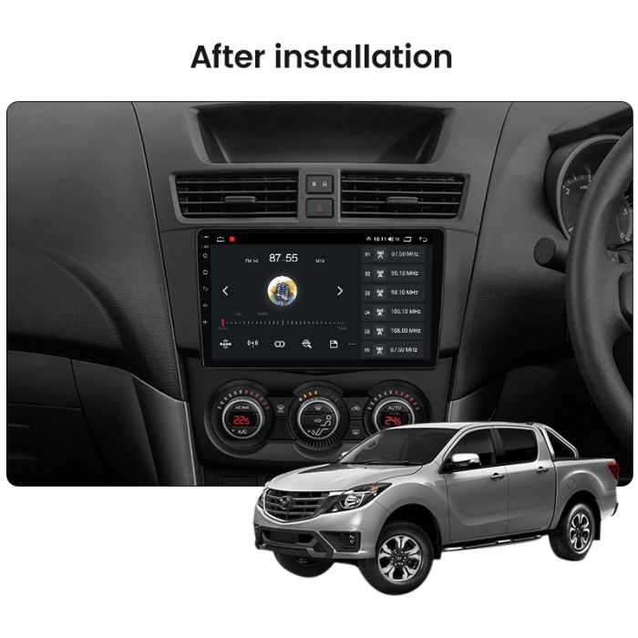 Navigatie dedicata Mazda BT-50 2011-2020, 4GB RAM 64GB ROM, Octacore, Android 13, Display QLED 9", DSP, Carplay, Android Auto, Internet, Youtube, Waze, WIFI, Bluetooth [6]