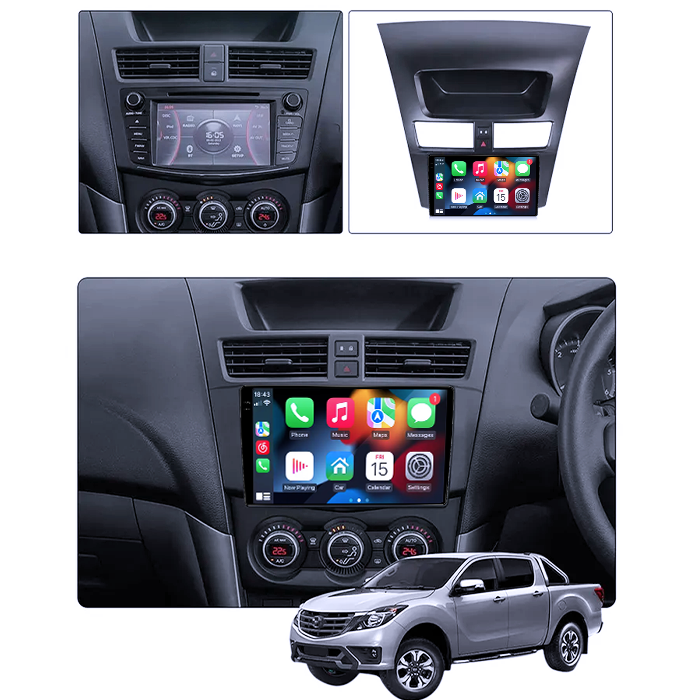 Navigatie dedicata Mazda BT-50 2011-2020, 4GB RAM 64GB ROM, Procesor Qualcomm Octacore, Android 14, Rezolutie 2K, Display QLED 9", DSP, Carplay&Android Auto, SIM 4G [5]