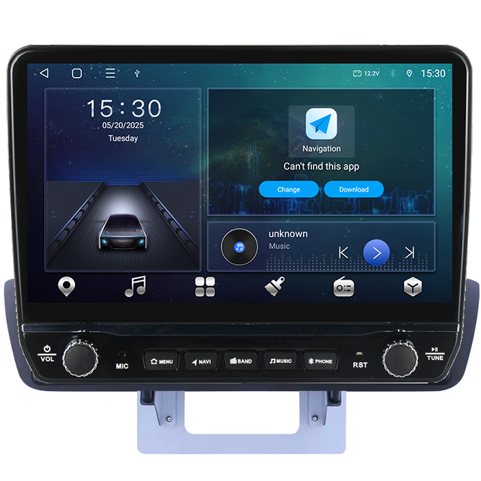 Navigatie dedicata Mazda BT50 2012-2018 Tesla cu butoane rotative model 2024, 4GB RAM 64GB ROM, Procesor Quadcore, Android 14, Display QLED 10", DSP, Carplay&Android Auto - [2]