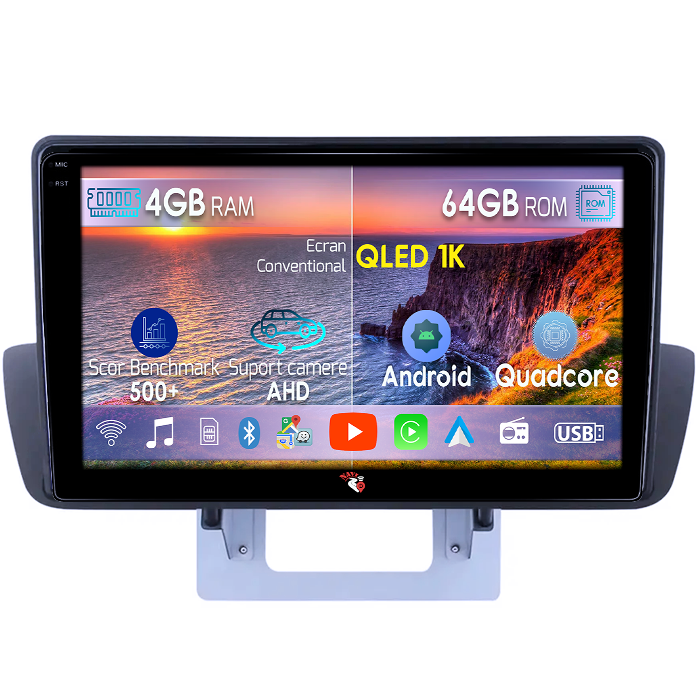 Navigatie dedicata Mazda BT-50 2012-2018, 4GB RAM 64GB ROM, Octacore, Android 14, Display QLED 1K 9", Carplay&Android Auto, SIM 4G, Ventilator Activ [1]