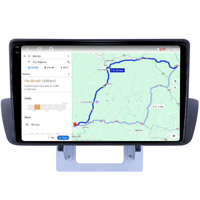 Navigatie dedicata Mazda BT-50 2012-2018, 4GB RAM 64GB ROM, Octacore, Android 14, Display QLED 1K 9", Carplay&Android Auto, SIM 4G, Ventilator Activ [4]