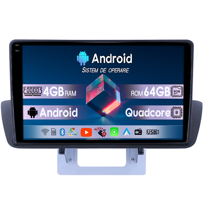 Navigatie dedicata Mazda BT-50 2012-2018, 4GB RAM 64GB ROM, Quad Core, Display 9" QLED 1K, Carplay, Android 14, Bluetooth, Magazin Play, Suport Camere AHD [1]