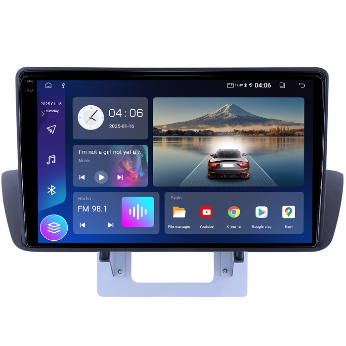 Navigatie dedicata Mazda BT-50 2012-2018, 4GB RAM 64GB ROM, Quad Core, Display 9" QLED 1K, Carplay, Android 14, Bluetooth, Magazin Play, Suport Camere AHD [4]