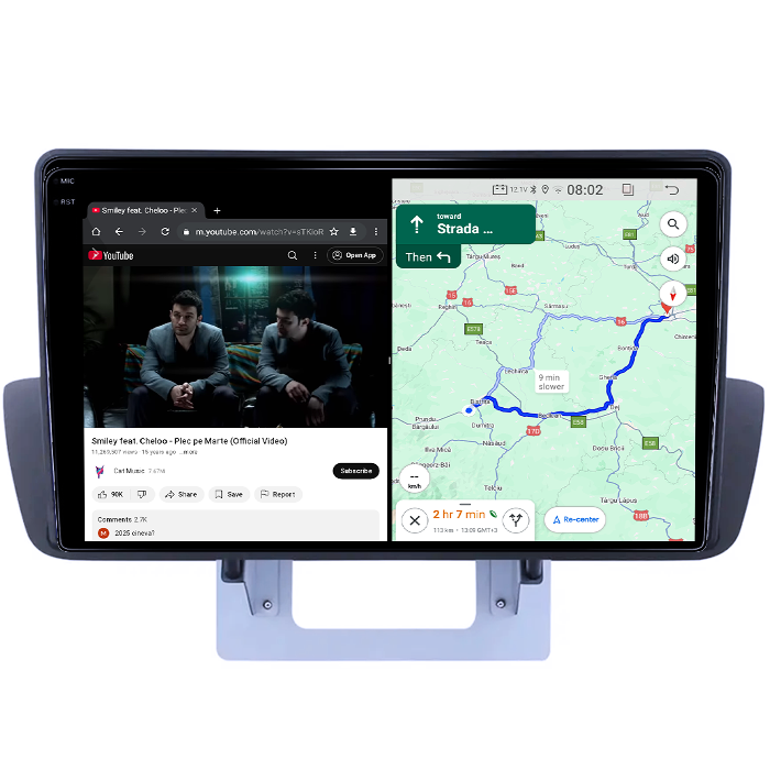 Navigatie dedicata Mazda BT-50 2012-2018, 4GB RAM 64GB ROM, Quad Core, Display 9" QLED 1K, Carplay, Android 14, Bluetooth, Magazin Play, Suport Camere AHD [6]
