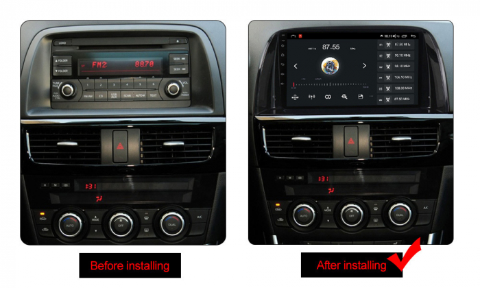Navigatie dedicata Mazda CX-5 2012-2015, 4GB RAM 32 ROM, Android 13, QLED, Display 9",DSP, Internet, Youtube , Waze , WI-FI , USB , Bluetooth , Mirrorlink [4]