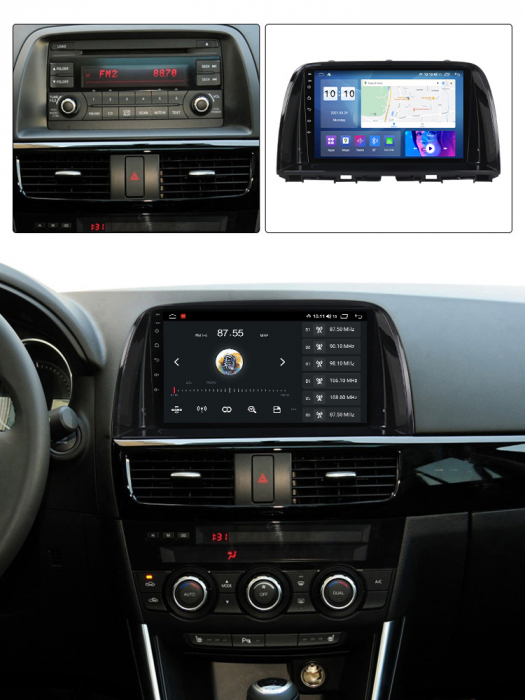 Navigatie dedicata Mazda CX-5 2012-2015, 4GB RAM 64GB ROM, Octacore, Android 13, Display QLED 9", DSP, Carplay, Android Auto, Internet, Youtube, Waze, WIFI, Bluetooth [5]