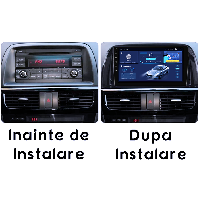 Navigatie dedicata Mazda CX-5 2012-2015, 8GB RAM 128GB ROM, Octacore, Platforma 7862,Android 13, Display QLED 9”, Suporta camera 360º, DSP, Carplay&Android Auto, SIM 4G, Ventilator Activ [5]