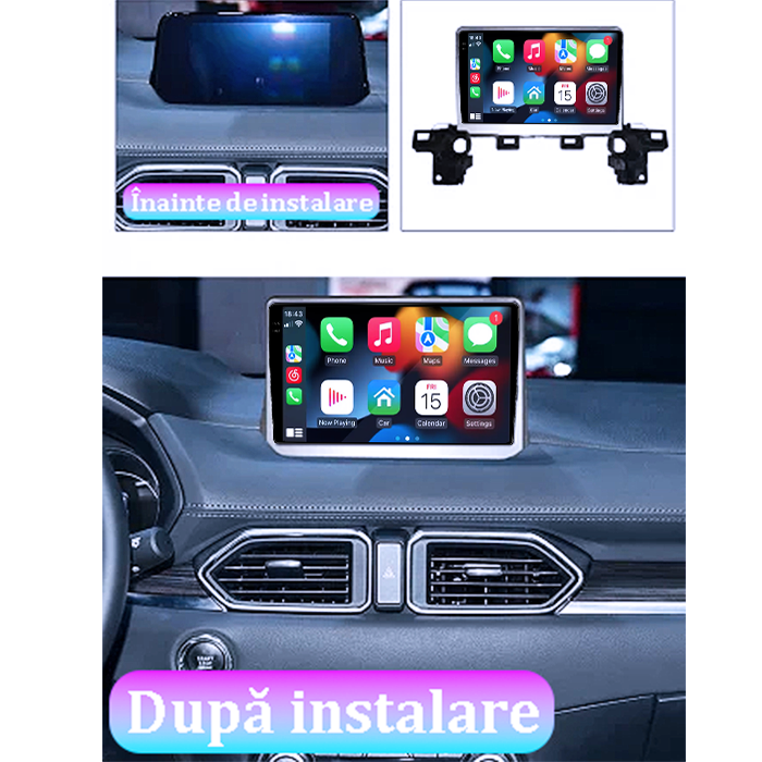 Navigatie dedicata Mazda CX-5 2017-2018, 4GB RAM 64GB ROM, Procesor Qualcomm Octacore, Android 14, Rezolutie 2K, Display QLED 9", DSP, Carplay&Android Auto, SIM 4G [8]