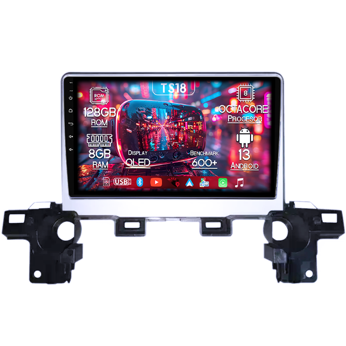 Navigatie dedicata Mazda CX-5 2017-2018, 8GB RAM 128GB ROM, Octacore, Platforma TS18, Android 13, Display QLED 9”, Suporta camera 360º, DSP, Carplay&Android Auto, SIM 4G, Ventilator Activ [1]