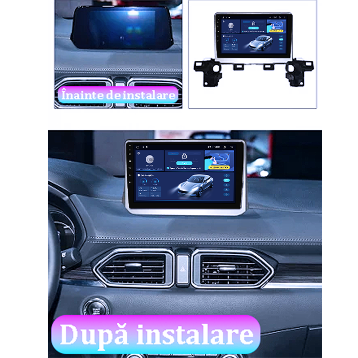 Navigatie dedicata Mazda CX-5 2017-2018, 8GB RAM 128GB ROM, Octacore, Platforma TS18, Android 13, Display QLED 9”, Suporta camera 360º, DSP, Carplay&Android Auto, SIM 4G, Ventilator Activ [5]