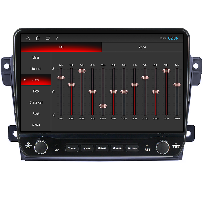 Navigatie dedicata Mazda CX7 2008-2015 Tesla cu butoane rotative model 2024, 4GB RAM 64GB ROM, Procesor Quadcore, Android 14, Display QLED 10", DSP, Carplay&Android Auto [2]