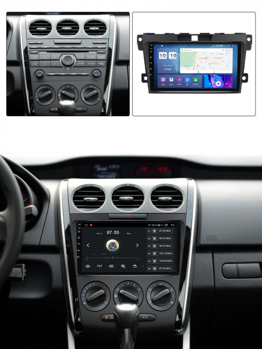 Navigatie dedicata Mazda CX-7 2008-2015, 4 GB RAM 32 ROM, Android 13, Display QLED, 9",DSP, Carplay, Android Auto, Internet, Youtube , Waze , WI-FI , USB , Bluetooth , Mirrorlink [5]
