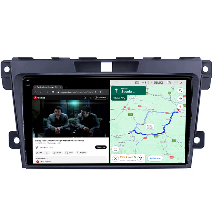 Navigatie dedicata Mazda CX 7 2008-2015, 4GB RAM 64GB ROM, Quad Core, Display 9" QLED 1K, Carplay, Android 14, Bluetooth, Magazin Play, Suport Camere AHD [6]