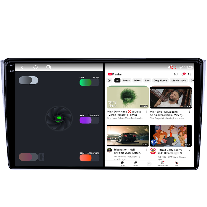 Navigatie dedicata Mazda CX-9 2006-2016, 4GB RAM 64GB ROM, Octacore, Android 14, Display QLED 1K 10", Carplay&Android Auto, SIM 4G, Ventilator Activ [3]