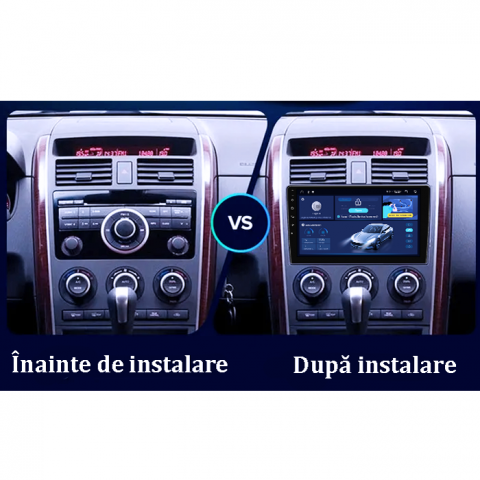 Navigatie dedicata Mazda CX-9 2006-2016, 4GB RAM 64GB ROM, Quad Core, Display 10" QLED 1K, Carplay, Android 14, Bluetooth, Magazin Play, Suport Camere AHD [3]