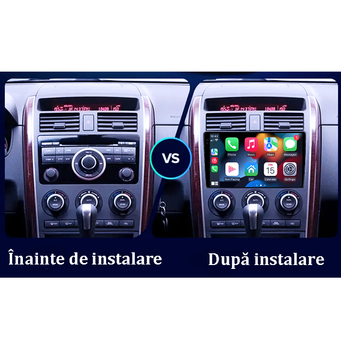 Navigatie dedicata Mazda CX-9 2006-2016, 4GB RAM 64GB ROM, Procesor Qualcomm Octacore, Android 14, Rezolutie 2K, Display QLED 10", DSP, Carplay&Android Auto, SIM 4G [5]