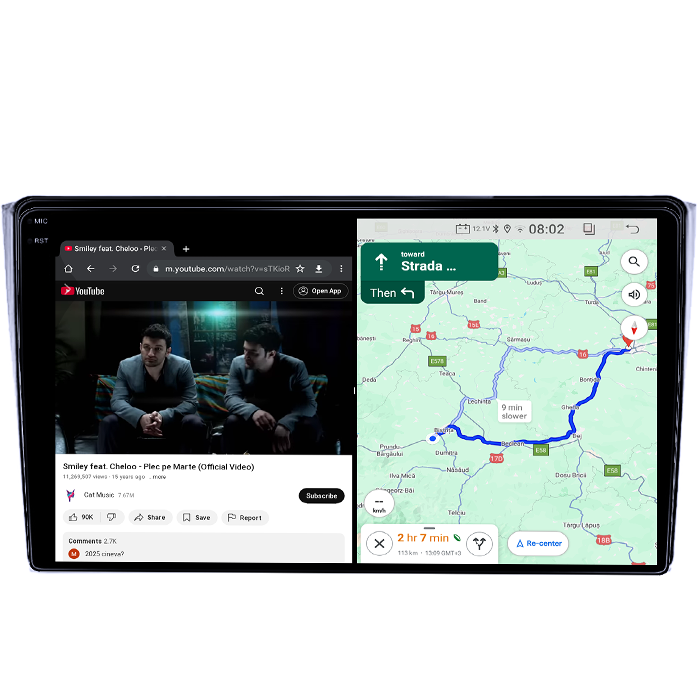 Navigatie dedicata Mazda CX-9 2006-2016, 4GB RAM 64GB ROM, Quad Core, Display 10" QLED 1K, Carplay, Android 14, Bluetooth, Magazin Play, Suport Camere AHD [6]