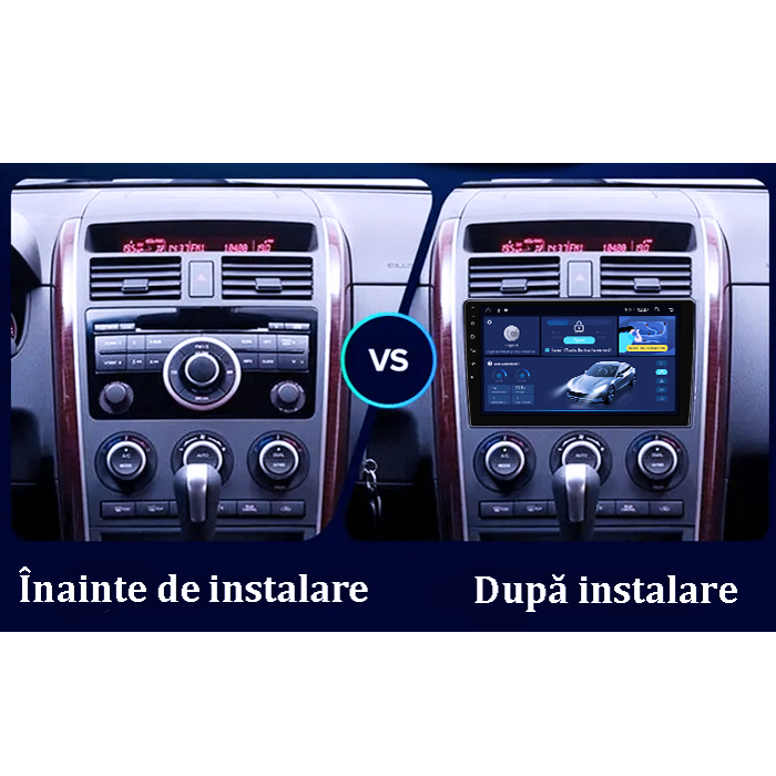 Navigatie dedicata Mazda CX-9 2006-2016, 8GB RAM 128GB ROM, Octacore, Platforma 7862,Android 13, Display QLED 10”, Suporta camera 360º, DSP, Carplay&Android Auto, SIM 4G, Ventilator Activ [5]