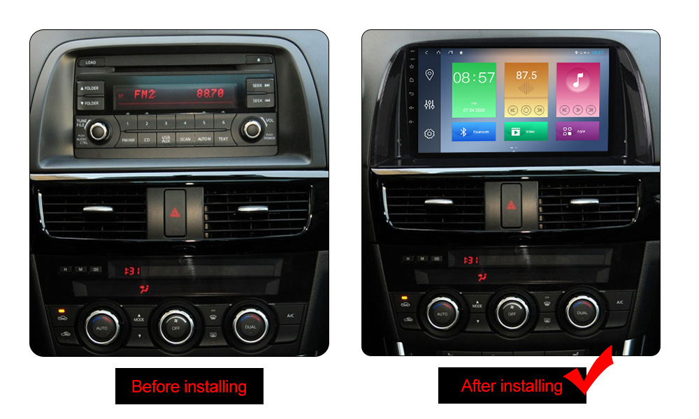 Navigatie dedicata Mazda CX5 2012-2017, 4GB RAM 64GB ROM, Quad Core, Display 9" QLED 1K, Carplay, Android 14, Bluetooth, Magazin Play, Suport Camere AHD [2]